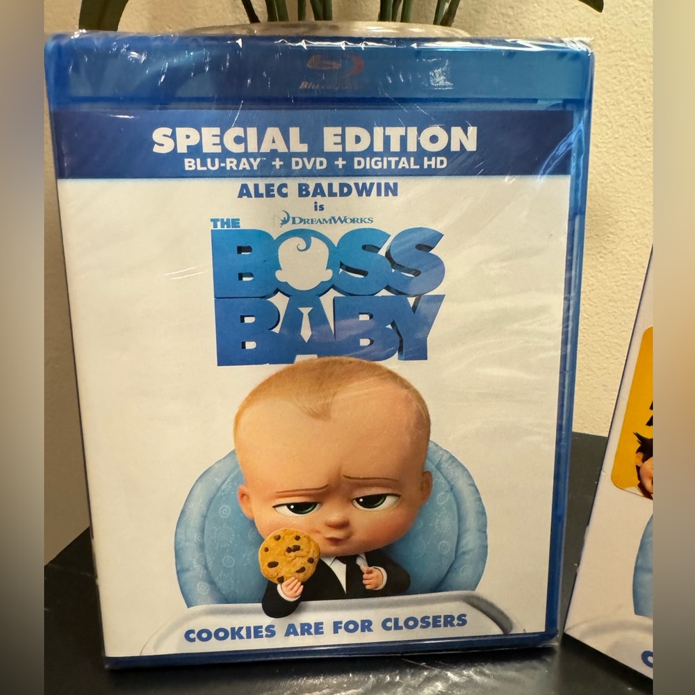 Boss Baby [Blu-ray] Movie DVD and Digital - family cartoon movie Alec Baldwin